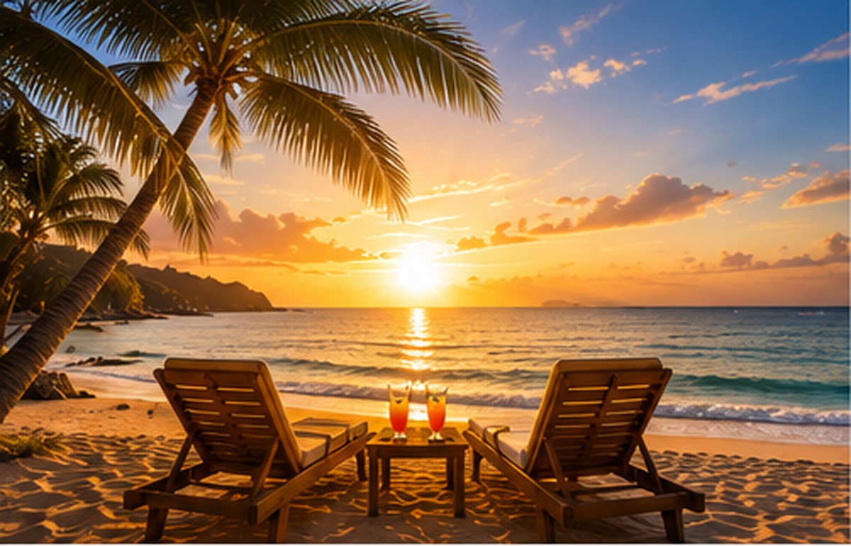 Tropical vacation escape