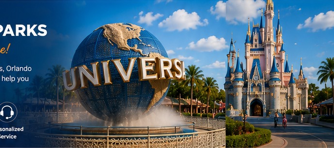 Florida theme park vacation scene